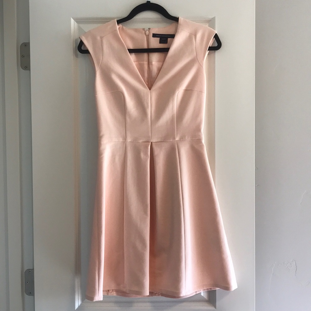 Cap Sleeved Blush Mini Dress
